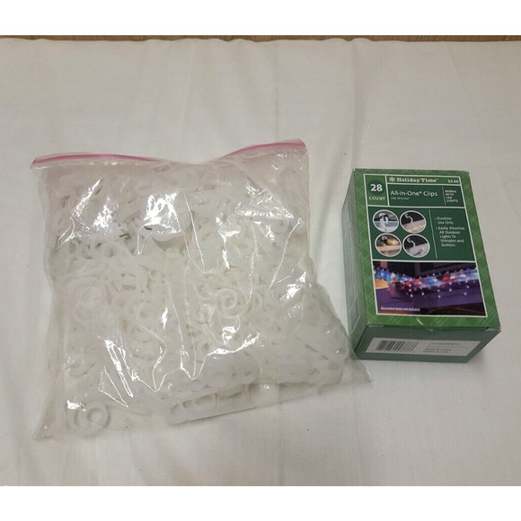 Lot of Holiday Time All-in-One Christmas Light Hanging Clips Count Unknown - Picture 1 of 5